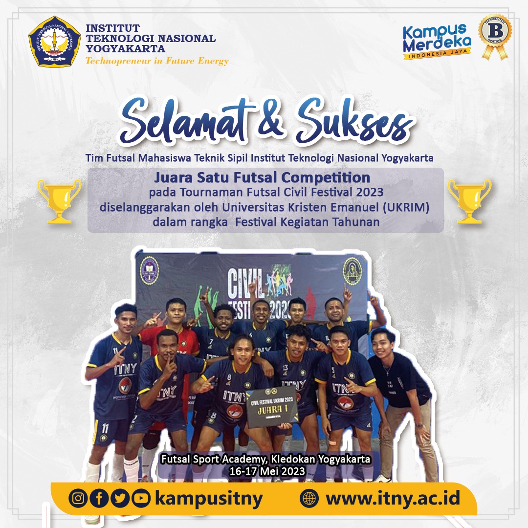 Tim Civil ITNY Juara Satu Futsal Competition